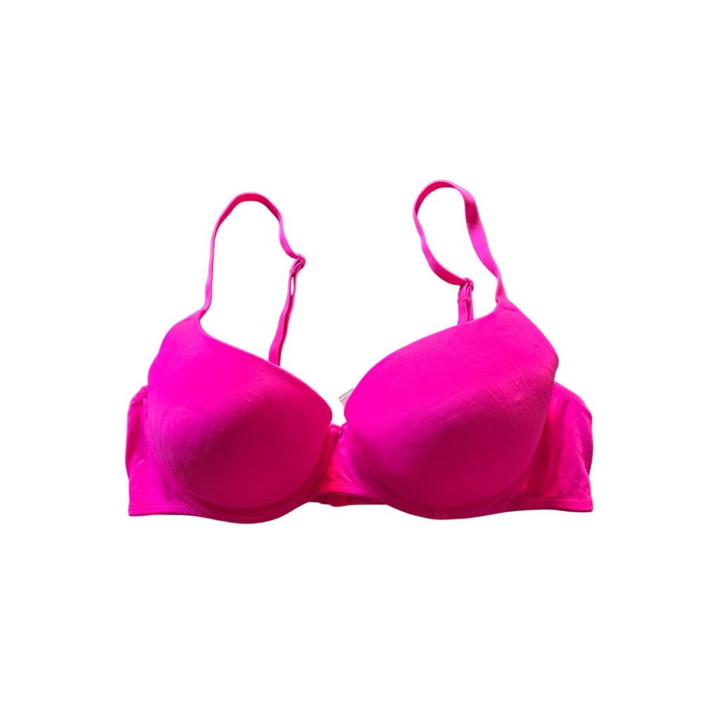 Pink Victoria's Secret Wear‎ Everwhere Lightly Lined Bra 34C Womens Barbie Pink